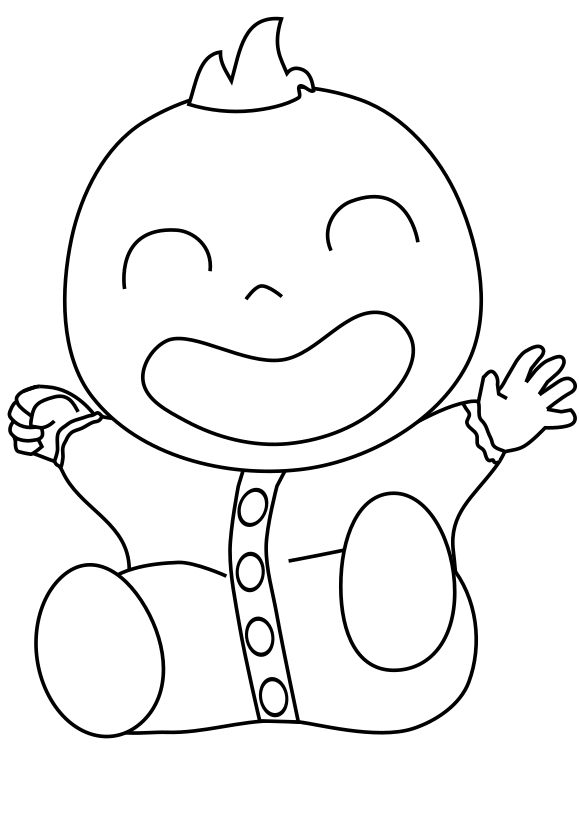 Baby free coloring pages for kids