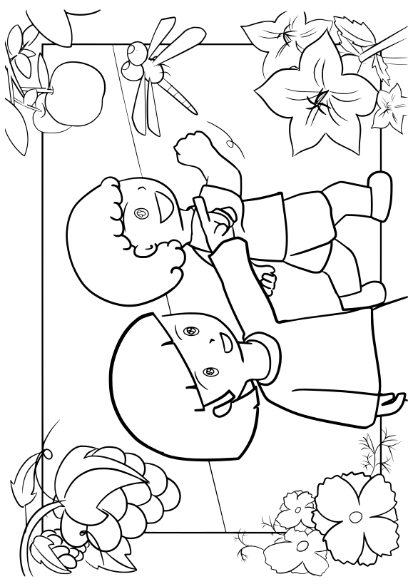 塗り絵 無料 秋の花