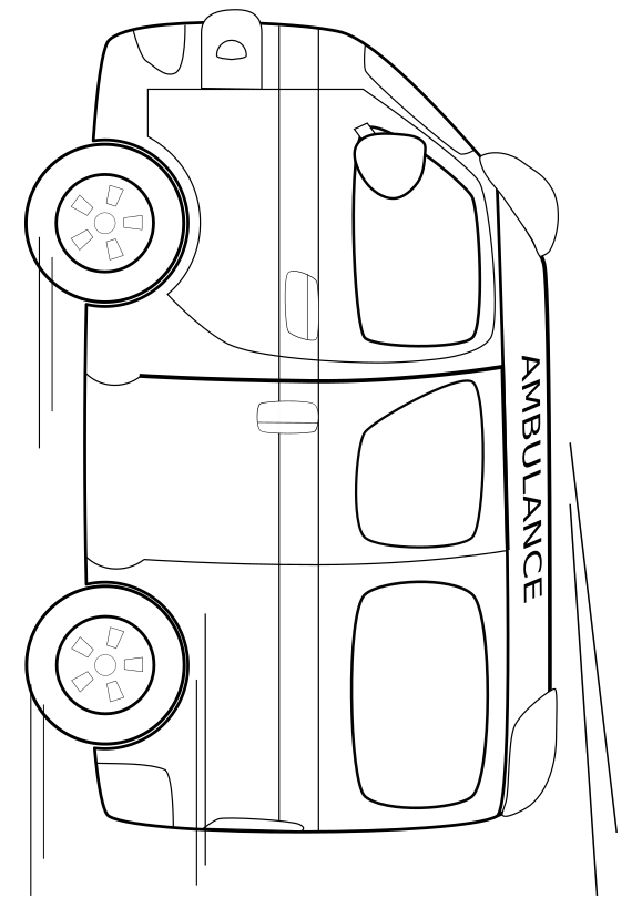 ambulance free coloring pages for kids
