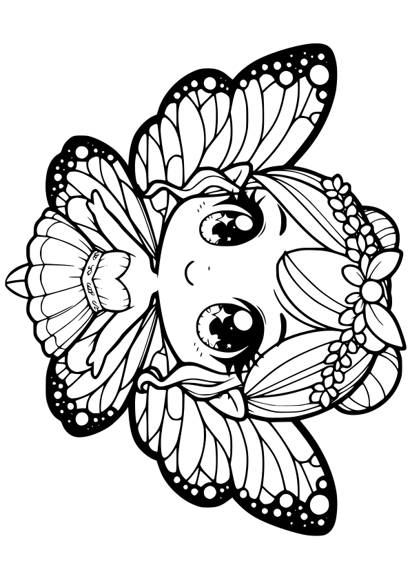 Fairy Princess free coloring pages for kids