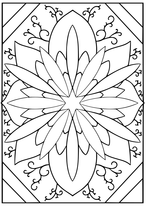 Flower34 free coloring pages for kids