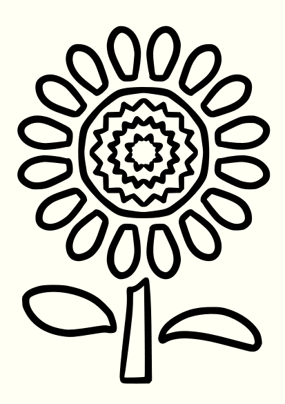 Sunflower2 free coloring pages for kids