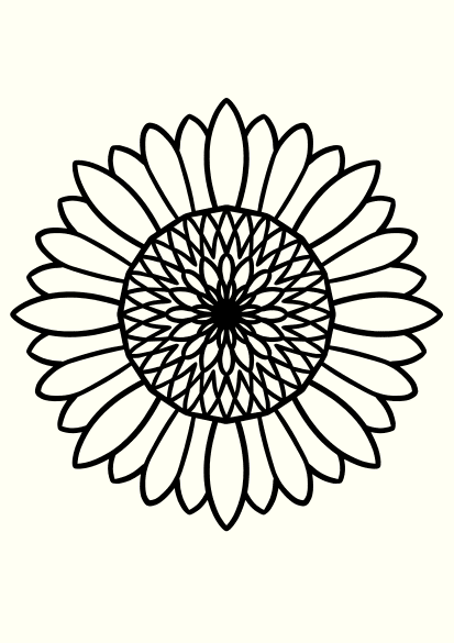 Sunflower3 free coloring pages for kids