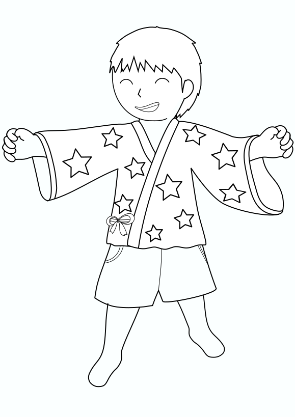 A boy in a javelin
 free coloring pages for kids