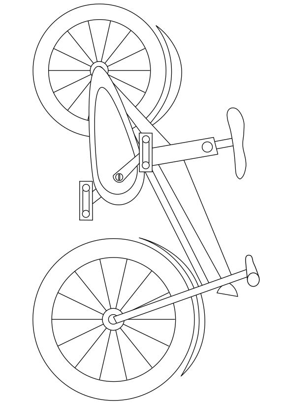 bicycle free coloring pages for kids