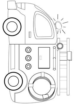 Fire engine free coloring pages for kids