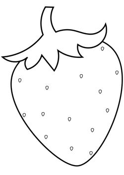Strawberry coloring pages for kindergarten and preschool kids activity free