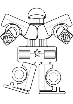 Patorobo 2 free coloring pages for kids