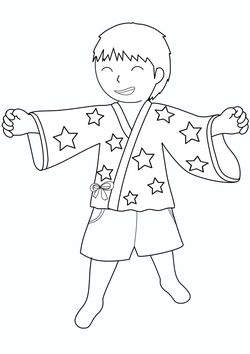 A boy in a javelin
 free coloring pages for kids