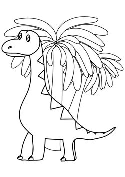Brachiosaurus free coloring pages for kids