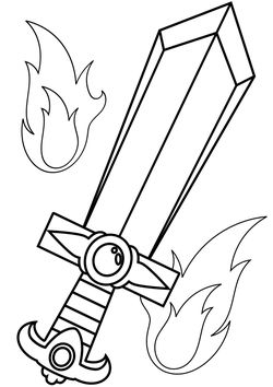 Sword 1 free coloring pages for kids