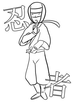 Ninja2 free coloring pages for kids