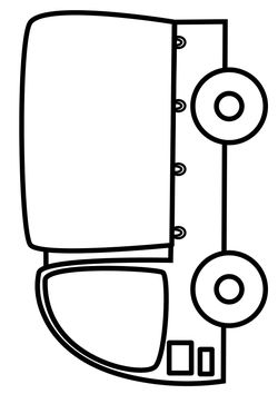 Truck free coloring pages for kids