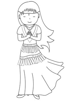 Princess1 free coloring pages for kids