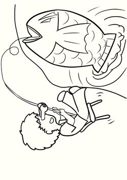 Fishing free coloring pages for kids