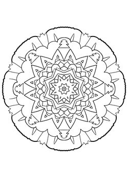 Mandala22 free coloring pages for kids