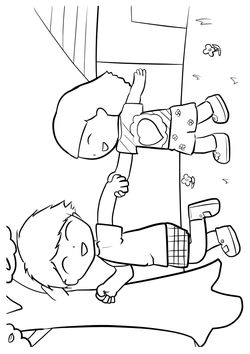 Walking2 free coloring pages for kids