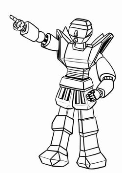 Robot2 free coloring pages for kids