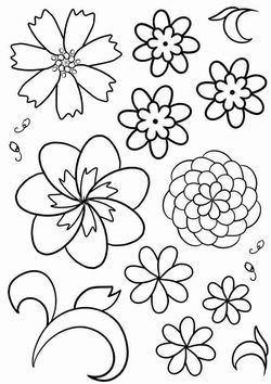 Flower8 free coloring pages for kids