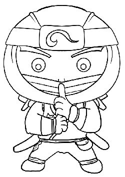 Ninja4 free coloring pages for kids