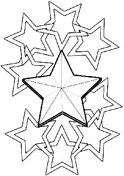 Star5 free coloring pages for kids