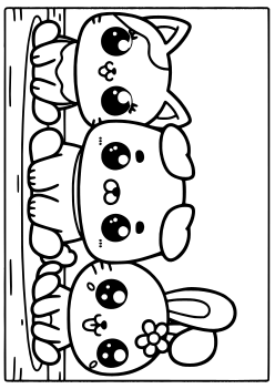 Animals coloring pages for kindergarten and preschool kids activity free