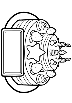 Cake coloring pages for kindergarten and preschool kids activity free