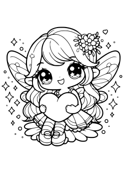 Fairy 11 coloring pages for kindergarten and preschool kids activity free