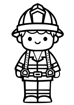 Fire Fighter 2 free coloring pages for kids