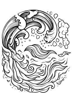 Water VS Fire free coloring pages for kids