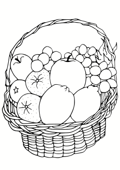 Fruits Basket free coloring pages for kids