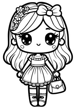 Girl 12 coloring pages for kindergarten and preschool kids activity free