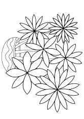 Flower17 free coloring pages for kids