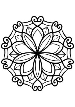 Flower41 coloring pages for kindergarten and preschool kids activity free