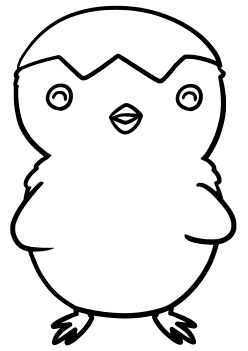 Chick3 free coloring pages for kids