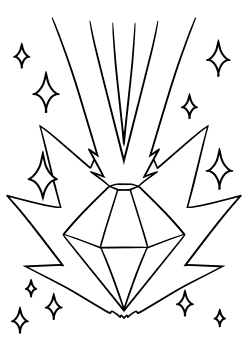 Shining Jewel free coloring pages for kids