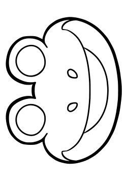 FrogFace free coloring pages for kids