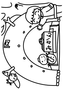 Snow House free coloring pages for kids