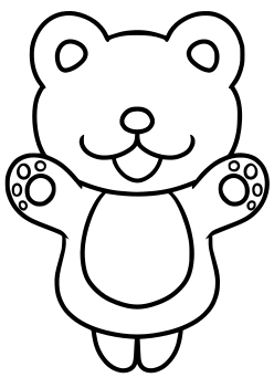 Bear3 free coloring pages for kids