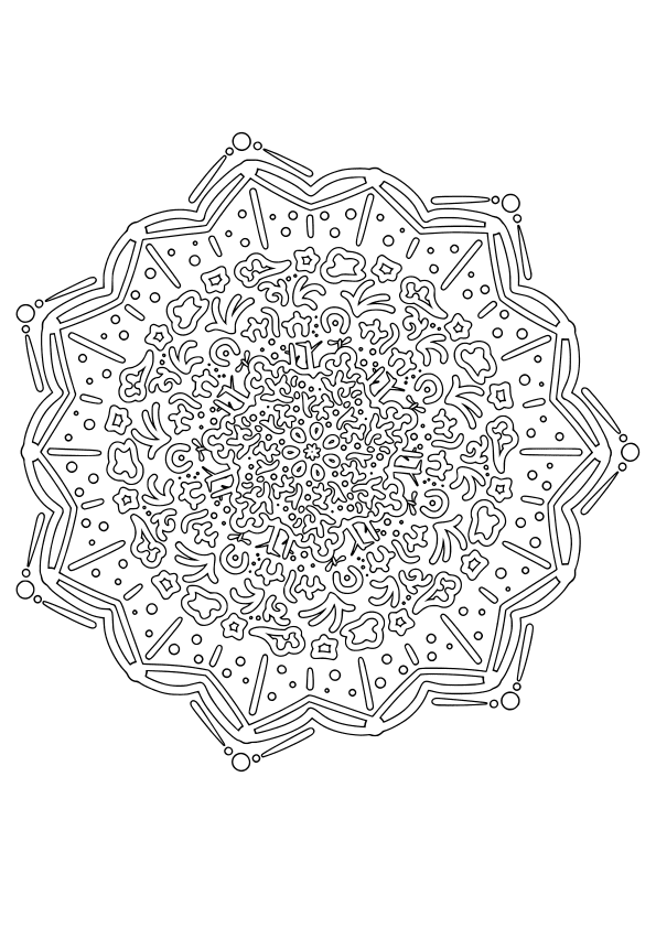 Mandala28 free coloring pages for kids
