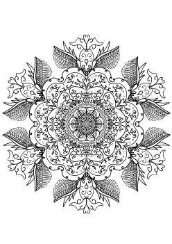 Mandala30 free coloring pages for kids
