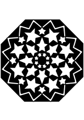 Star mandala 38-2 free coloring pages for kids