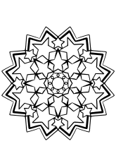 Star Mandala 38 free coloring pages for kids