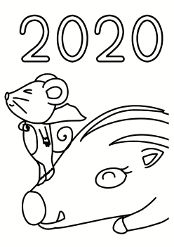 2020 free coloring pages for kids