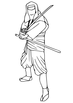 Ninja 7 free coloring pages for kids