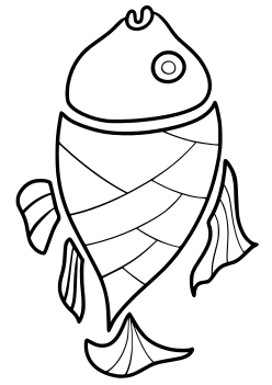 Fish1 free coloring pages for kids