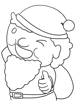 Santaclaus4 free coloring pages for kids