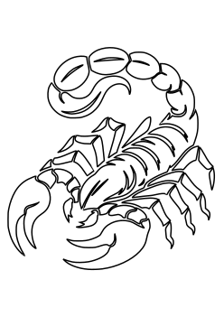 Scorpion 3 free coloring pages for kids