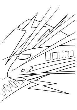 Shinkansen2 free coloring pages for kids