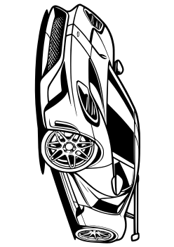 Sports Car 2 free coloring pages for kids